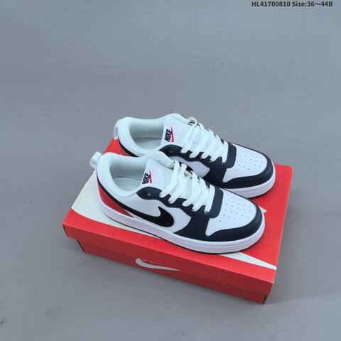 Nike Court Borough Low 2 GS White Black Red EU 36-44 Skate Shoe - Unisex (BS-59890)