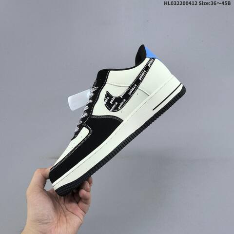Nike Air Force 1 07 Low Black White Blue Beige EU 36-45 Sneaker - Unisex (BS-60785)