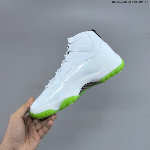 Jordan Air Jordan 11 Retro white/green/black 40~47 basketball