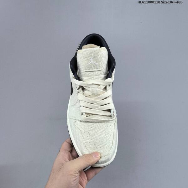 Nike Air Jordan 1 Low white/black 36~46B casual