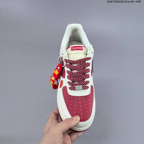 Nike Air Force 1 07 LV8 Off White Red Gold EU 36-45 Sneaker - Unisex (BS-62184)