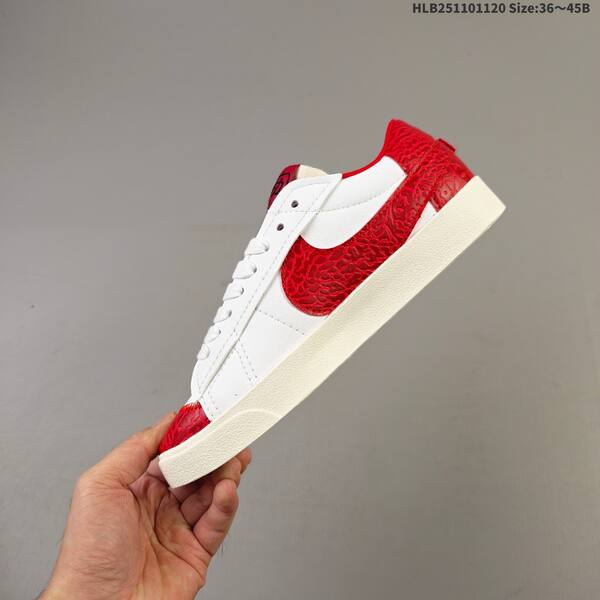 Nike Blazer Low 77 Jumbo white black red sail EU 36 45 skate shoe EU 36-45