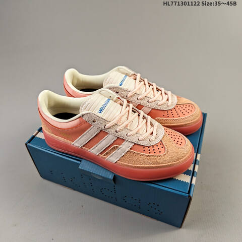 Adidas Bad Bunny x Gazelle Indoor Peach Cream Off White Pink EU 35-45 Skate Shoe - Unisex (BS-65528)