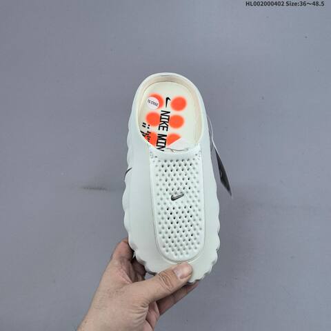 Nike Swoosh Lo Light Beige Silver Orange EU 36-48 5 Slides - Unisex (BS-60984)