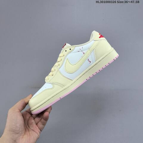 Nike Air Jordan 1 x Travis Scott AIR JORDAN IQ7604-101 35 5 36 36 5 37 5 38 Lifestyle - Women's (BS-66435)