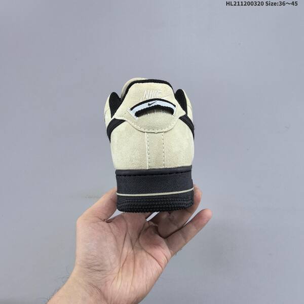 Nike Air Force 1 07 light beige black white EU 36-45 sneaker