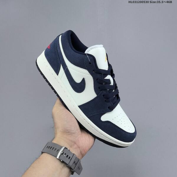 Jordan Air Jordan 1 Low Obsidian Suede navy/white 35.5~46B lifestyle