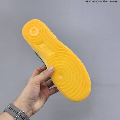 Nike Air Force 1 07 LV8 IO4489-700 Yellow Green Gum EU 36-45 Sneaker - Unisex (BS-60546)