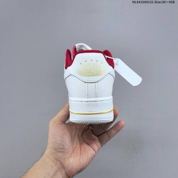 Nike Air Force 1 07 white red gold EU 36-45 sneaker