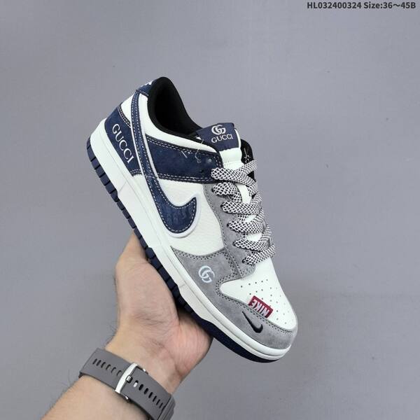 Nike SB Dunk Low Retro DIY white navy grey black red EU 36-45 skate shoe