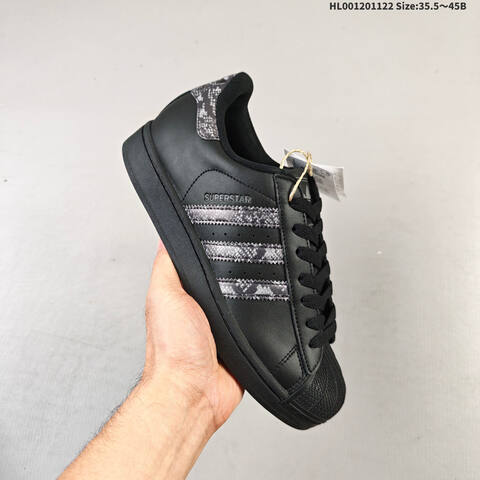Adidas Superstar 2 Black Grey EU 35 5-45 Skate Shoe - Unisex (BS-65526)