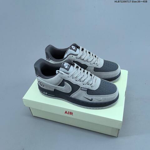 Nike Air Force 1 07 Low Dark Grey Off White EU 36-45 Sneaker - Unisex (BS-60664)