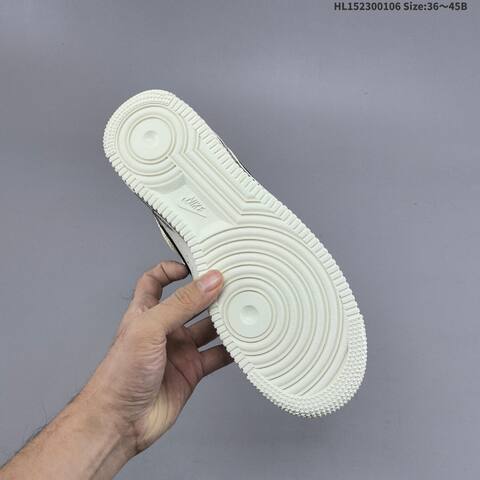 Nike Air Force 1 Low 07 Cream White Black EU 36-45 Sneaker - Unisex (BS-62183)