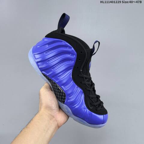Nike Air Foamposite One Black Royal Blue Ice Blue EU 40-47 Basketball Shoe - Men's (BS-62337)