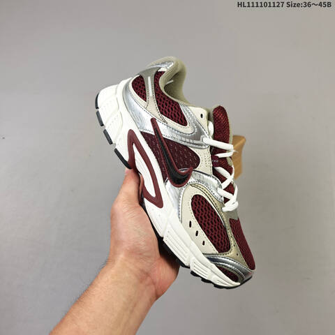 Nike V5 RNR Burgundy White Silver Grey EU 36-45 Running Shoe - Unisex (BS-63024)