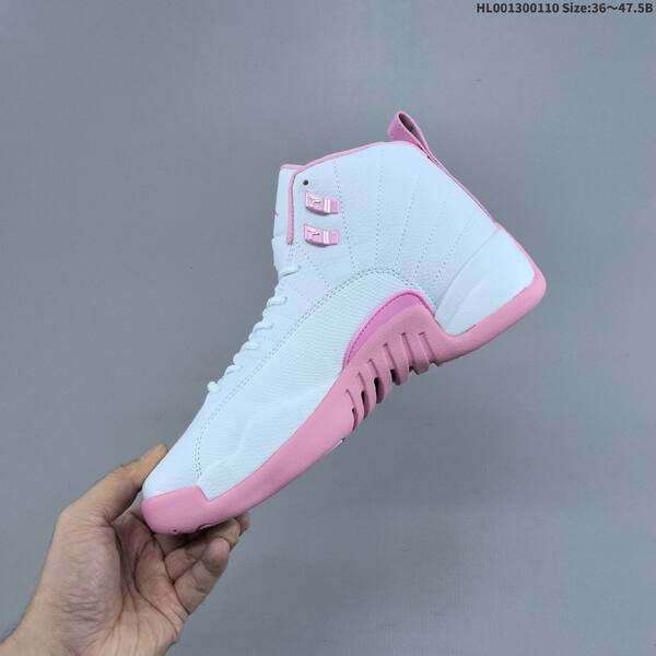 Jordan Air Jordan 12 Retro white/pink 36~47.5 basketball