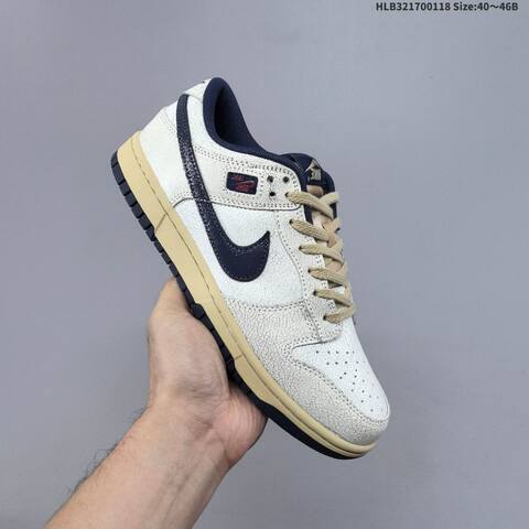 Nike Stranger Things x Nike Dunk Low SB Off White Navy Beige EU 40-46 Skate Shoe - Men's (BS-61924)