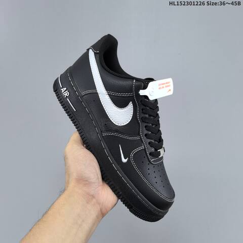 Nike Air Force 1 07 LV8 Black Silver White EU 36-45 Sneaker - Unisex (BS-62411)
