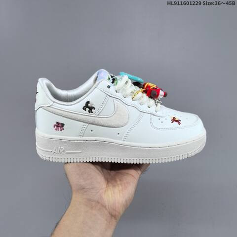 Nike Air Force 1 07 IQ1143-100 White Multicolor EU 36-45 Sneaker - Unisex (BS-62345)