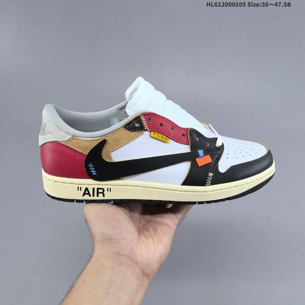 Nike Air Jordan 1 Low x Travis Scott Reverse Mocha white/black/red/khaki 36~47.5 lifestyle