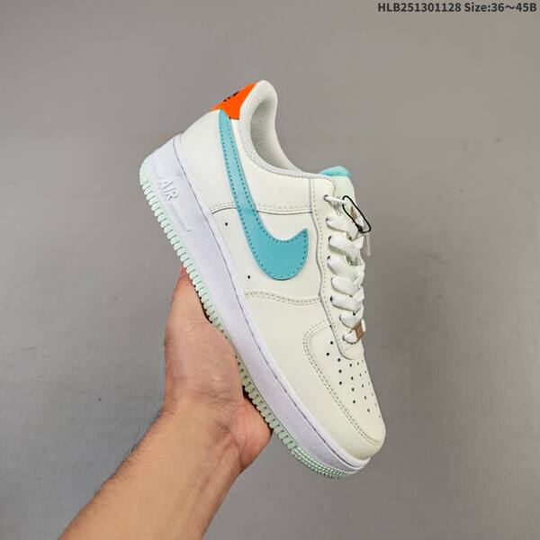 Nike Air Force 1 07 off white teal orange mint EU 36 45 sneaker EU 36-45