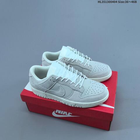 Nike Dunk SB Low Light Grey Off White EU 36-46 Skate Shoe - Unisex (BS-60937)