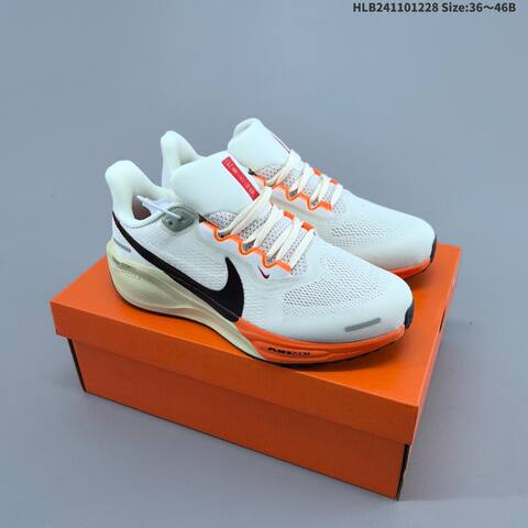 Nike Air Zoom Pegasus 41 White Black Gold Light Green EU 36-46 Running Shoe - Unisex (BS-62363)