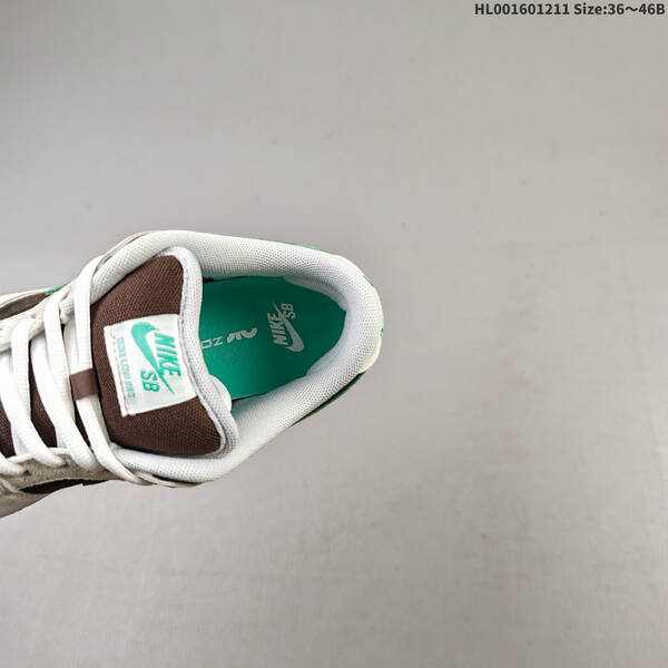 Nike SB Dunk Low Pro white brown green EU 36-46 skate shoe