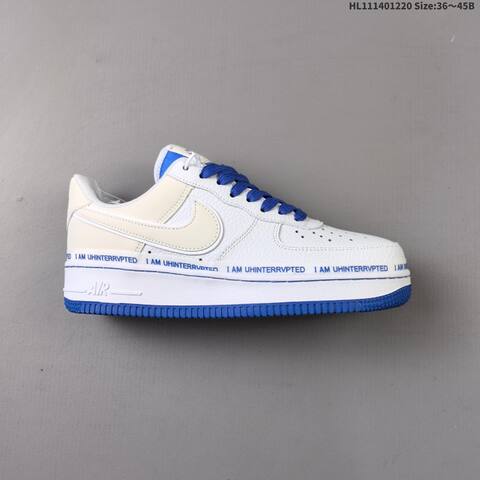 Nike Air Force 1 07 MTAA CQ0494 10 White Royal Blue EU 36 45 Sneaker EU 36-45 - Unisex (BS-62548)