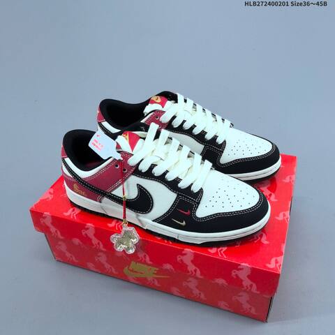 Nike Dunk Low Off White Grey Red EU 36-45 Skate Shoe - Unisex (BS-61593)