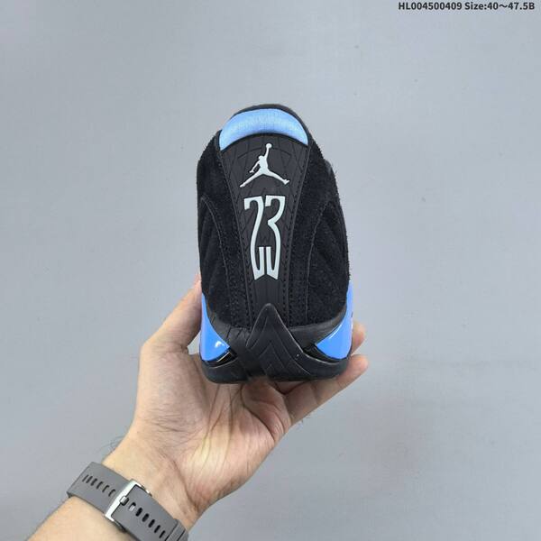 Jordan Air Jordan 14 Retro Black/University Blue 40-47.5 basketball