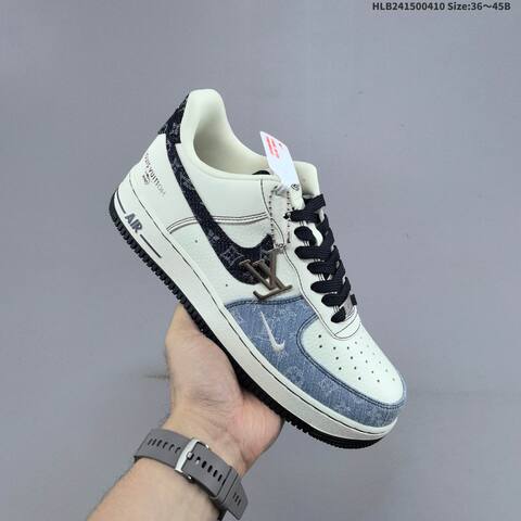 Nike Air Force 1 07 Low White Black Dark Red Brown EU 36-45 Sneaker - Unisex (BS-60833)
