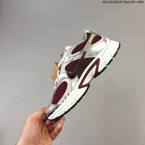 Nike V5 RNR Burgundy White Silver Grey EU 36-45 Running Shoe - Unisex (BS-63024)