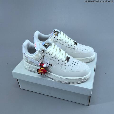 Nike Air Force 1 07 Low Off White Sail Burgundy EU 36-45 Sneaker - Unisex (BS-62175)