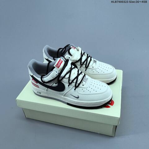 Nike Air Force 1 07 Low Off White Grey Red Black EU 36-45 Sneaker - Unisex (BS-61174)