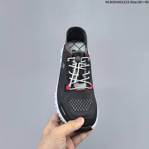 On Cloud 6 Coast Black White Red EU 36-45 Running Shoe Running Sneakers - Unisex (BS-69733)