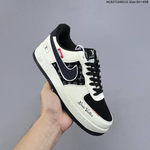 Nike Air Force 1 07 LV8 Olive Burgundy White Black EU 36-45 Sneaker - Unisex (BS-61613)