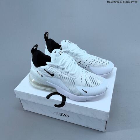 Nike Air Max 270 AH8050-005 White Blue Black EU 39-45 Running Shoe - Unisex (BS-61287)