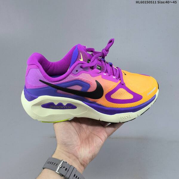 Nike Structure Plus ReactX Air Zoom grey black white purple orange EU 40-45 running shoe