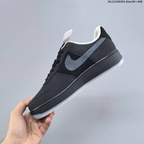Nike Air Force 1 07 Black Grey Light Grey EU 36-45 Sneaker - Unisex (BS-61484)