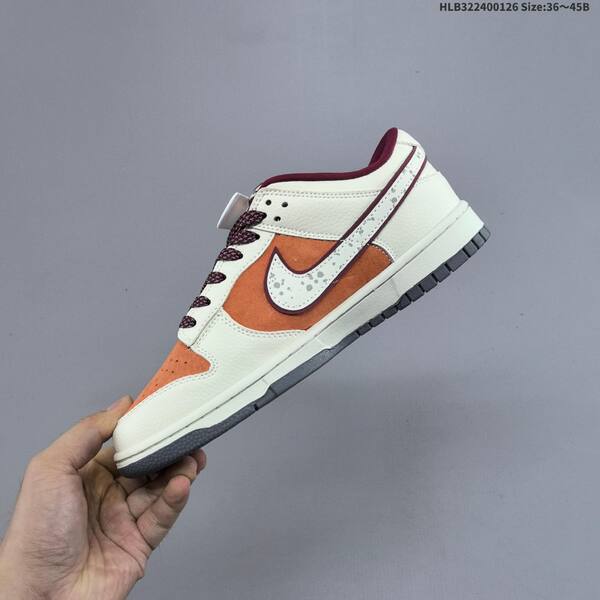 Nike Dunk SB Low sail orange burgundy grey EU 36-45 skate shoe