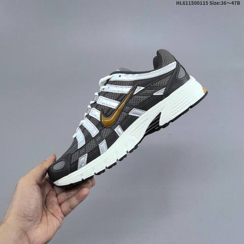 Nike P-6000 Dark Grey Silver Gold White EU 36-47 Running Shoe - Unisex (BS-61971)