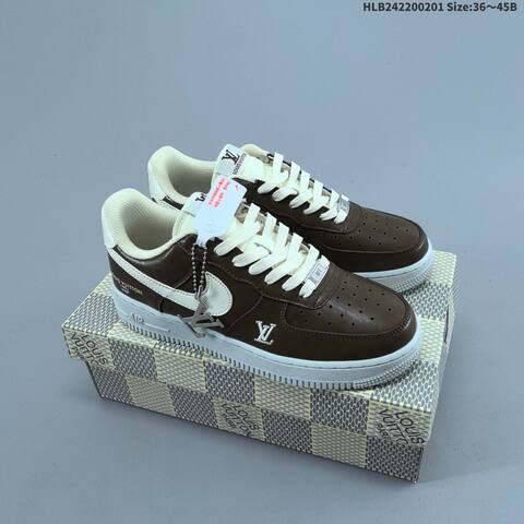 Nike Air Force 1 07 Low Off White Black Orange EU 36-45 Sneaker - Unisex (BS-61596)