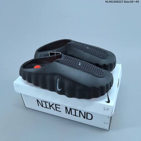 Nike Mind 001 Recovery Slide Black Silver EU 36-45 Slides - Unisex (BS-61497)