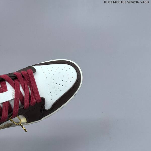 Jordan Air Jordan 1 white/brown/red/gold 36~46B lifestyle