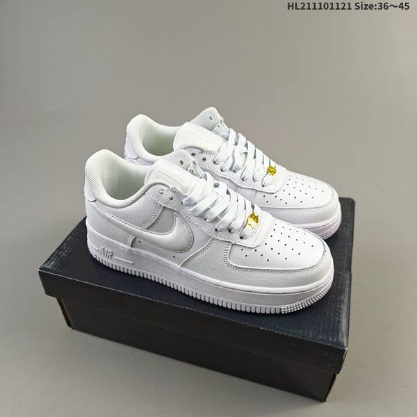 Nike Air Force 1 07 White Gum Brown Black Beige EU 36-45 sneaker