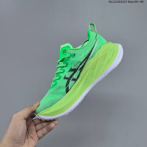 ASICS SUPERBLAST 2 PARIS Neon Green Black White EU 36-45 Running Shoe Running Sneakers - Unisex (BS-69122)