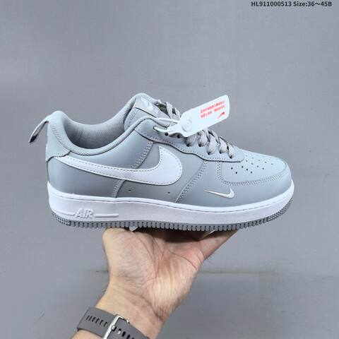 Nike Air Force 1 07 Low White Brown Light Gray EU 36-45 Sneaker - Unisex (BS-60339)