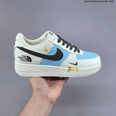 Nike Air Force 1 07 LV8 White University Blue Dark Grey EU 36-45 Sneaker - Unisex (BS-62069)
