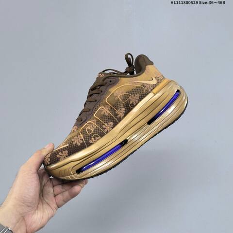 Nike VOMERO PREMIUM ReactX Air Zoom Brown Gold Purple EU 36-46 Running Shoe - Unisex (BS-60066)